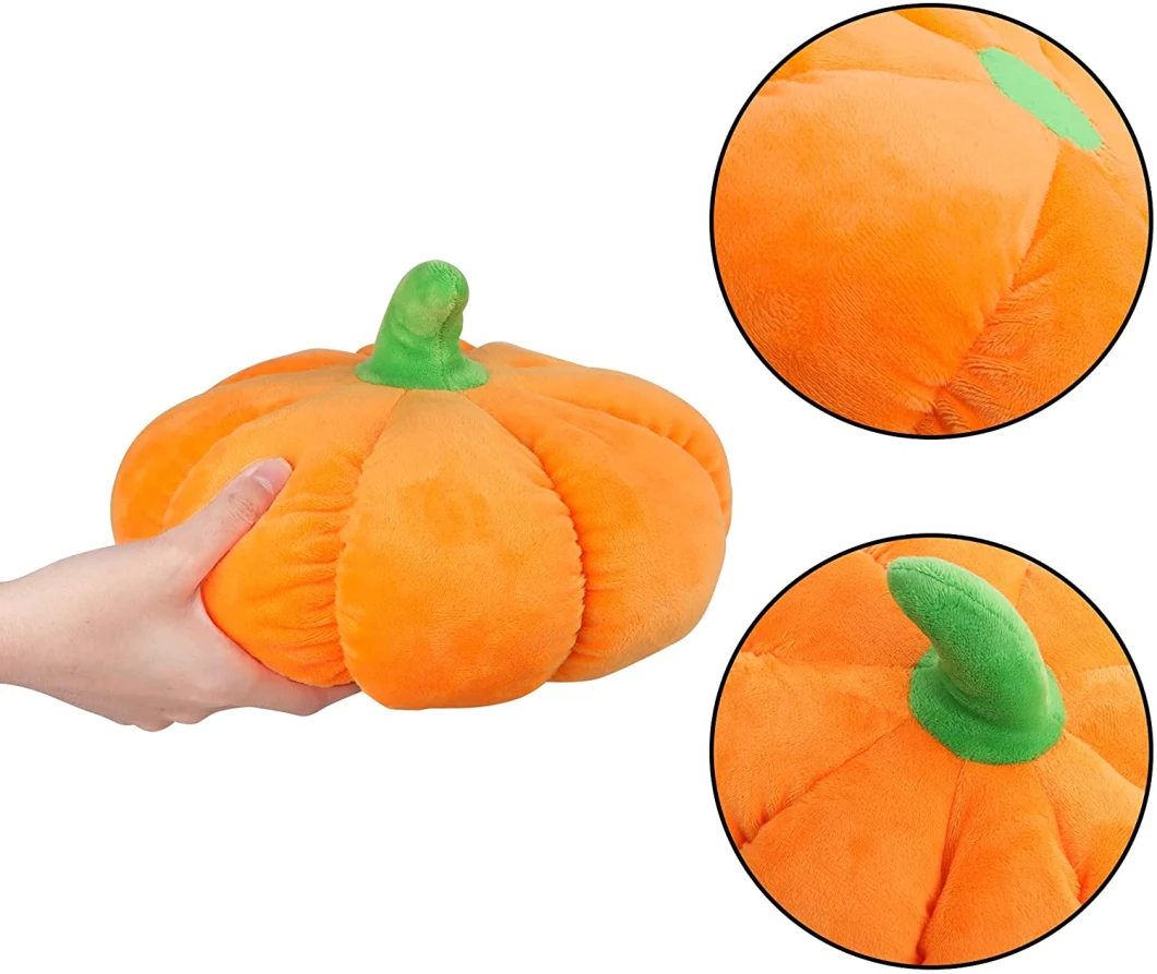 Customize Halloween Festival Cheap Children Pumpkin Doll Stuffed Soft Re Plush Toy Festival Decoration Factory Manufacturer BSCI Sedex ISO900